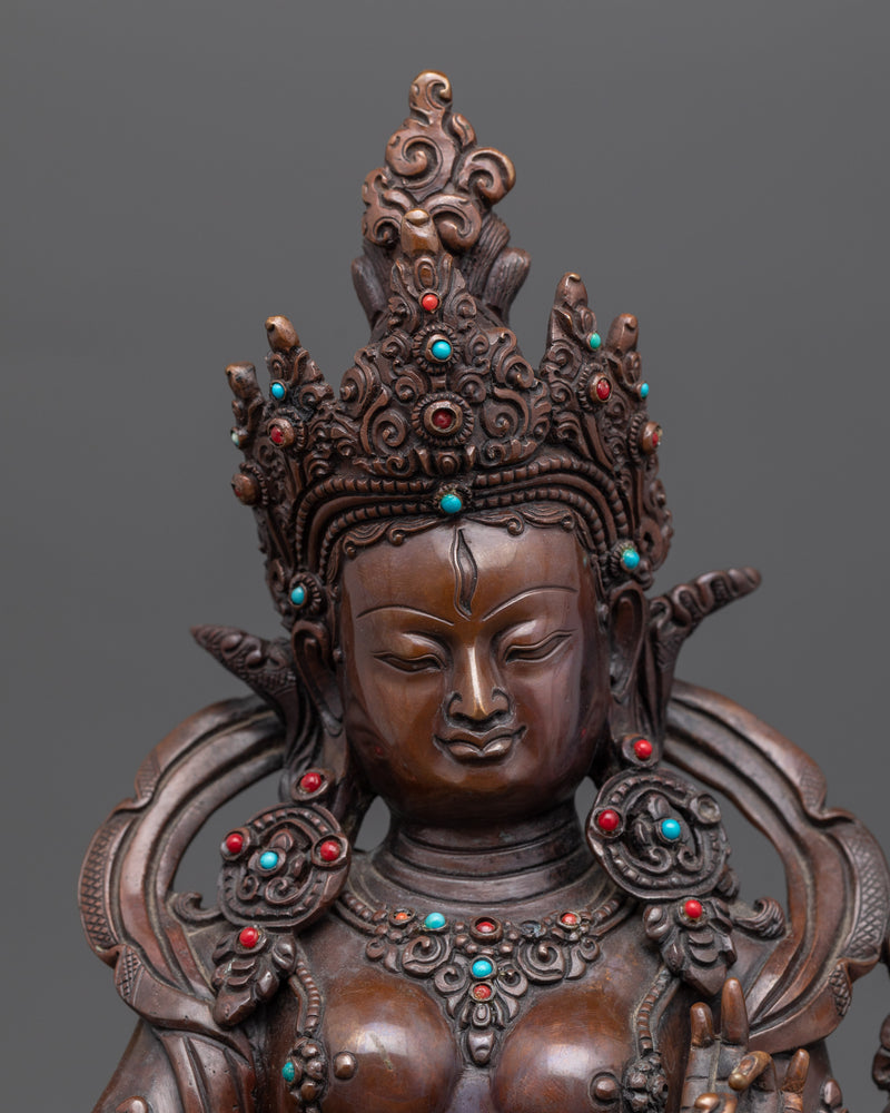 Red Tara Oxidized Statue | The Compassionate Protector of Power and Magnetism