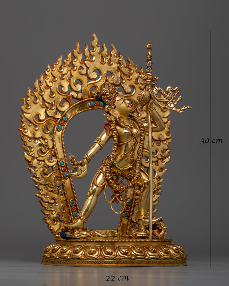 Vajrayogini Gold-Gilded Statue | Symbol of Transcendental Power