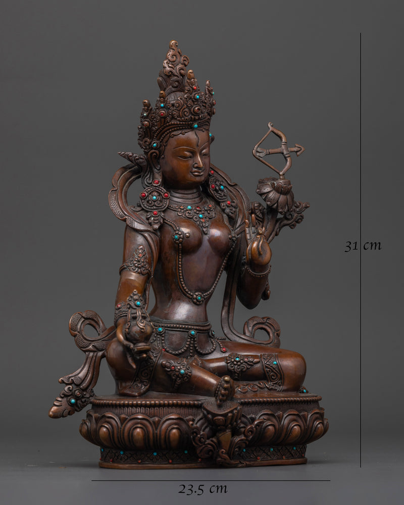 Red Tara Oxidized Statue