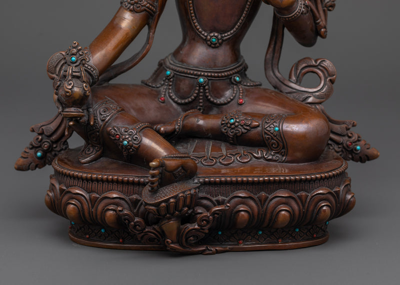 Red Tara Oxidized Statue | The Compassionate Protector of Power and Magnetism