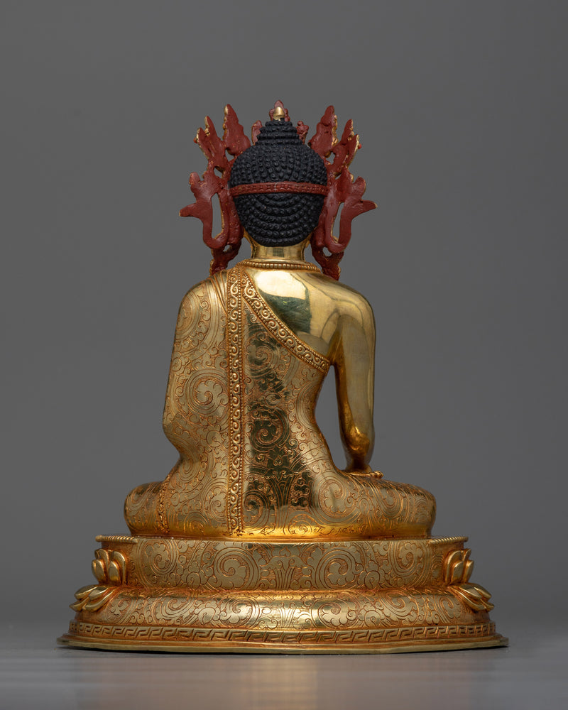 Three Crown Buddhas Statue | 24K Gold-Gilded Symbols of Enlightened Mastery