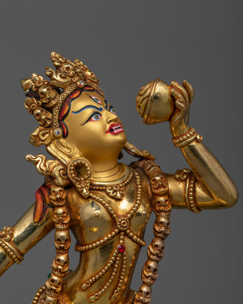 Vajrayogini Gold-Gilded Statue | Symbol of Transcendental Power