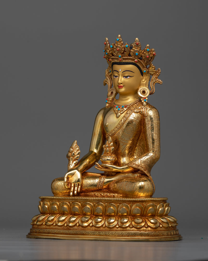 Crown Medicine Buddha Sculpture