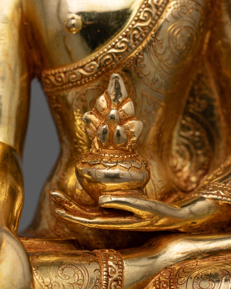 Crown Medicine Buddha Sculpture