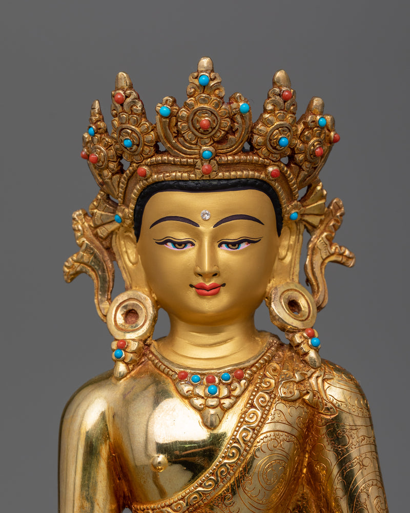 Crown Medicine Buddha Sculpture