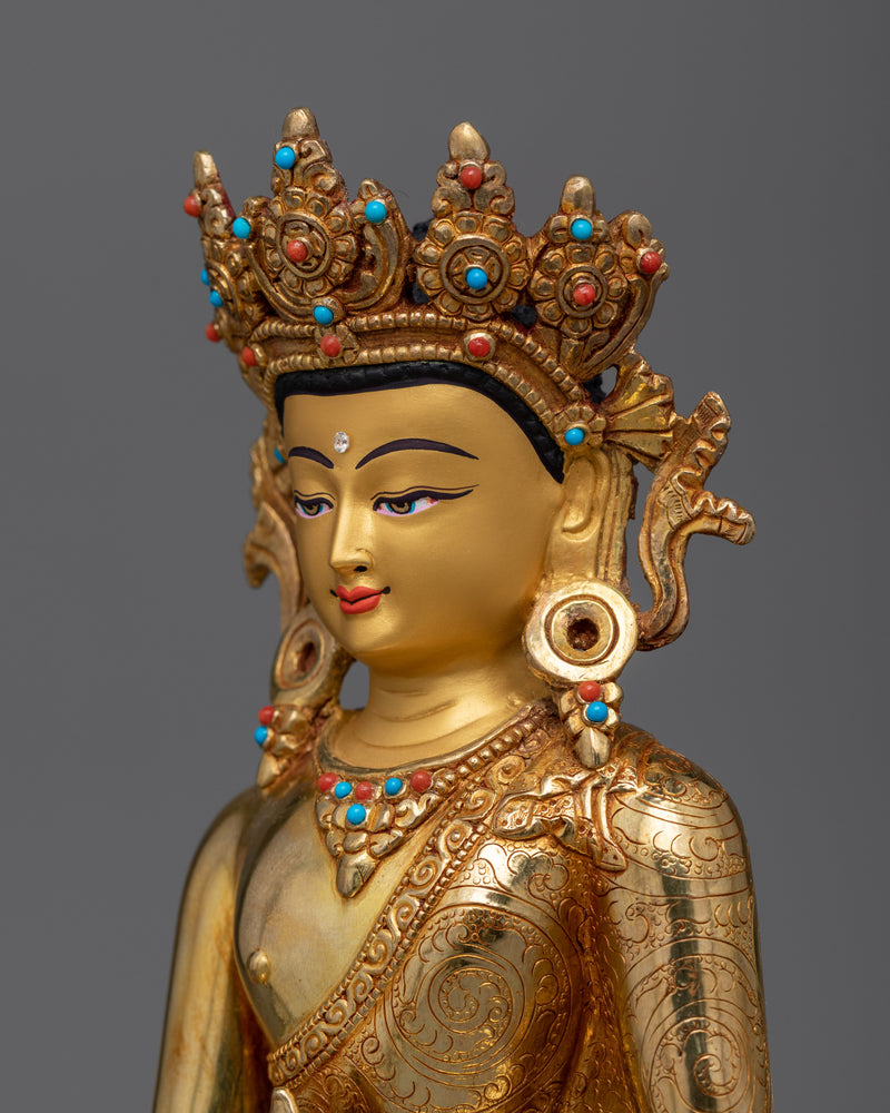 Crown Medicine Buddha Sculpture