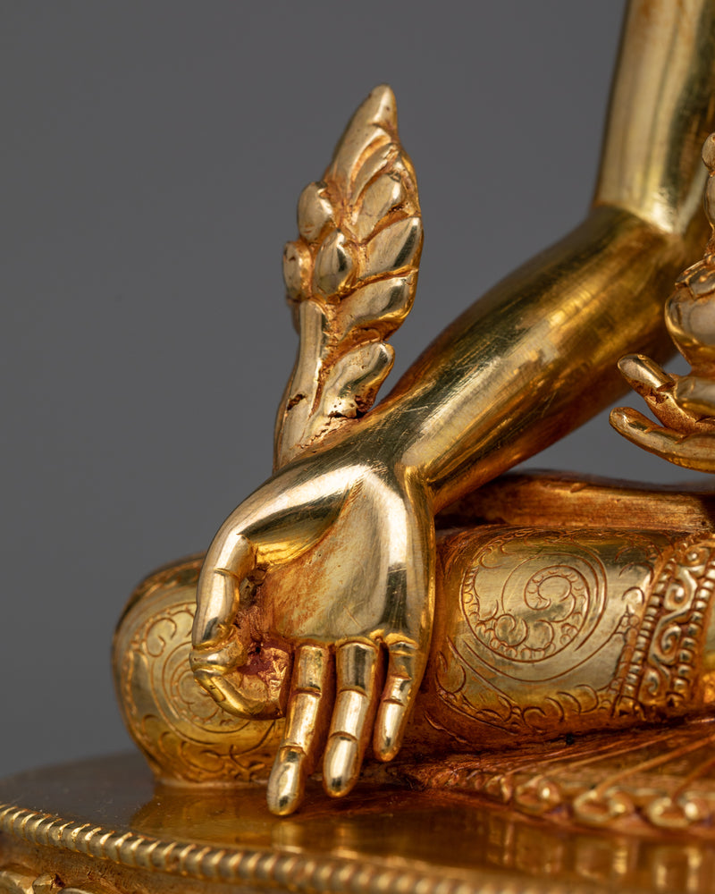 Three Crown Buddhas Statue | 24K Gold-Gilded Symbols of Enlightened Mastery