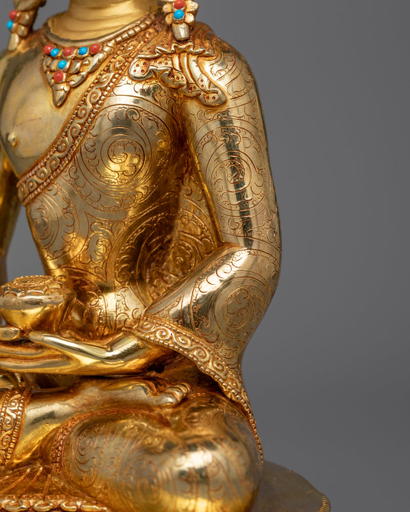 Crown Amitabha Buddhah Statue | Handcrafted Symbol of Infinite Light