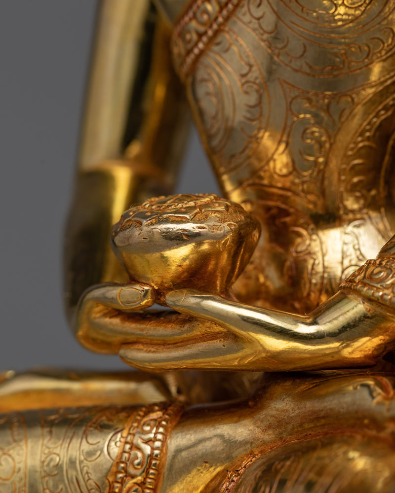 Crown Amitabha Buddhah Statue | Handcrafted Symbol of Infinite Light