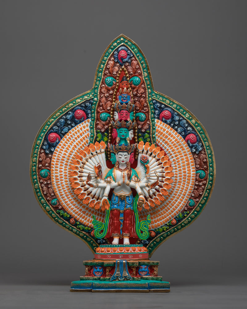 1000-armed-chenrezig-colorful statue