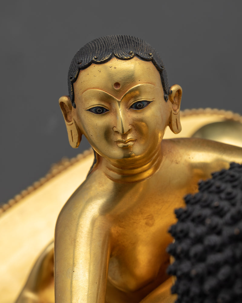 Samantabhadra with Consort Buddha Statue | 24K Gold Gilded Copper Sculpture