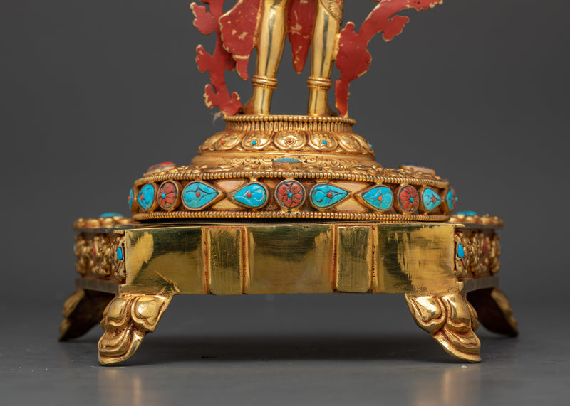 Standing Lokeshwor with Regal Throne | The Bodhisattva of Compassion