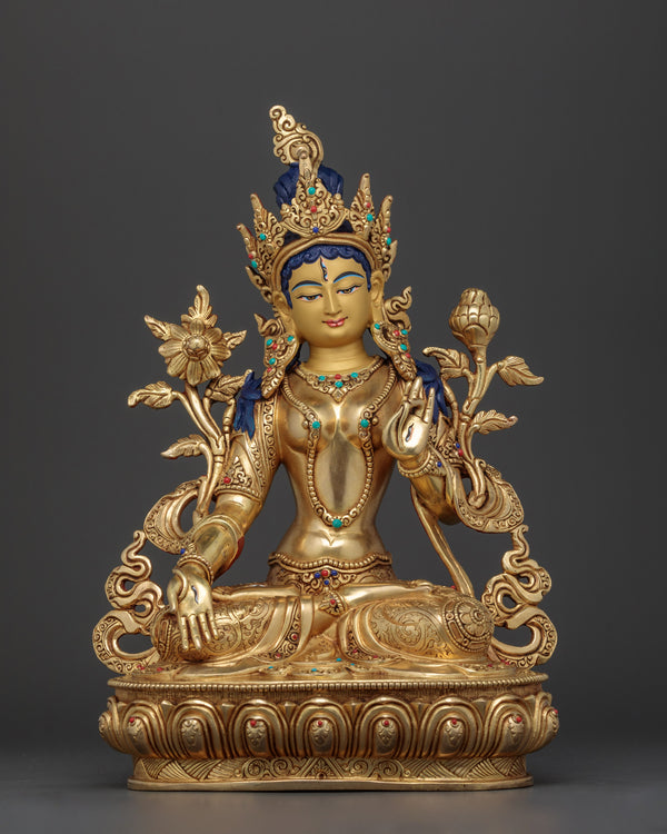 white-tara-beautiful-copper-statue