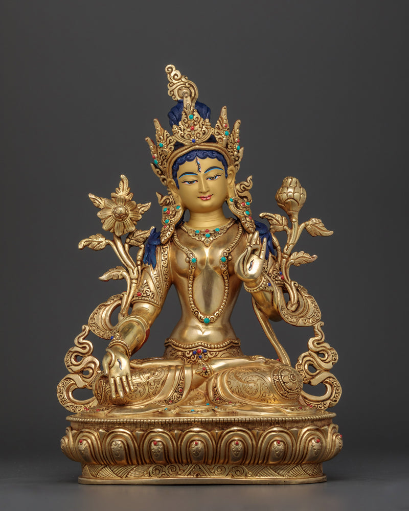 white-tara-beautiful-copper-statue