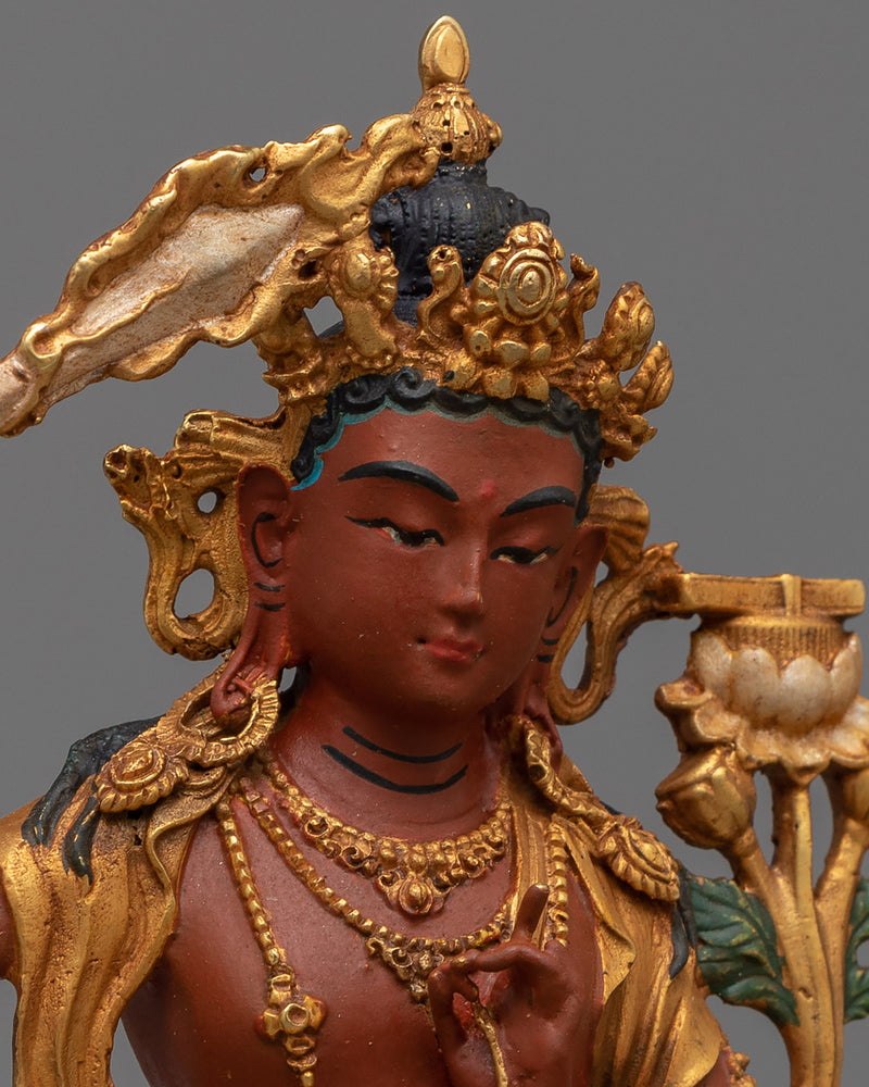 The Mini Manjushri Statue | A Radiant Beacon of Wisdom and Enlightenment