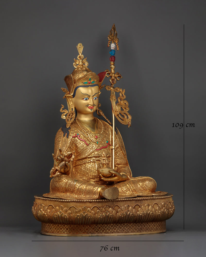 guru-rinpoche-spiritual copper sculpture