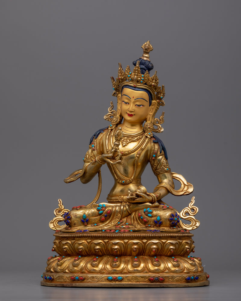 Vajrasattva Mantra Practice Statuette | Traditional Dorje Sempa Artwork