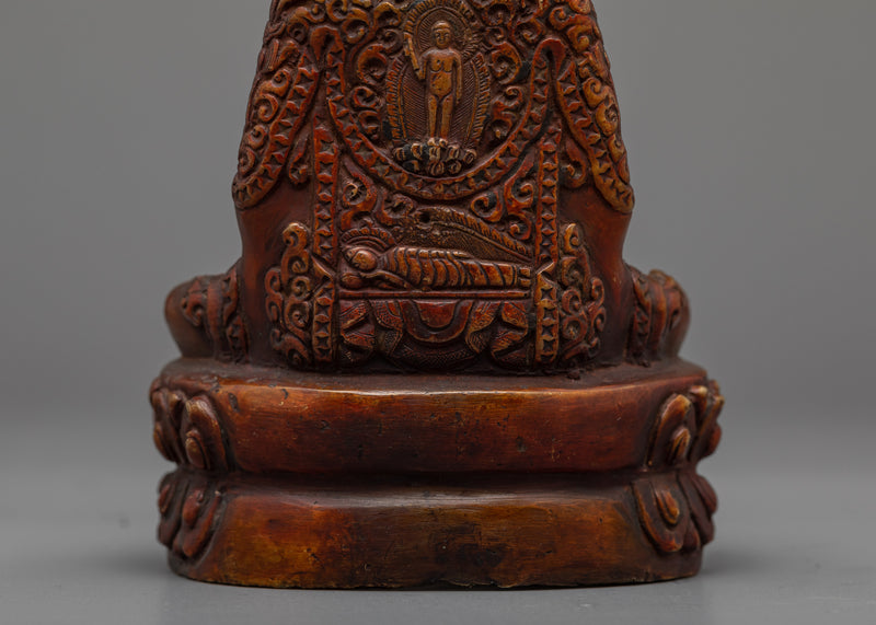 The Mini Amitabha Buddha | A Marvel of Oxidized Copper Craftsmanship