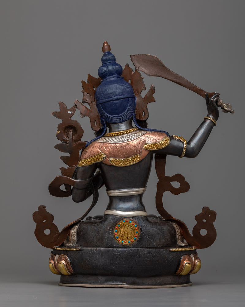 Exquisite 13.3" Jampelyang Prayer Statue | A Symbol of Wisdom and Spiritual Pow