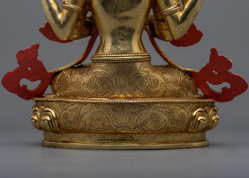 Bodhisattva Avalokiteshvara Statue | Chenrezig, "One who looks with unwavering eye"