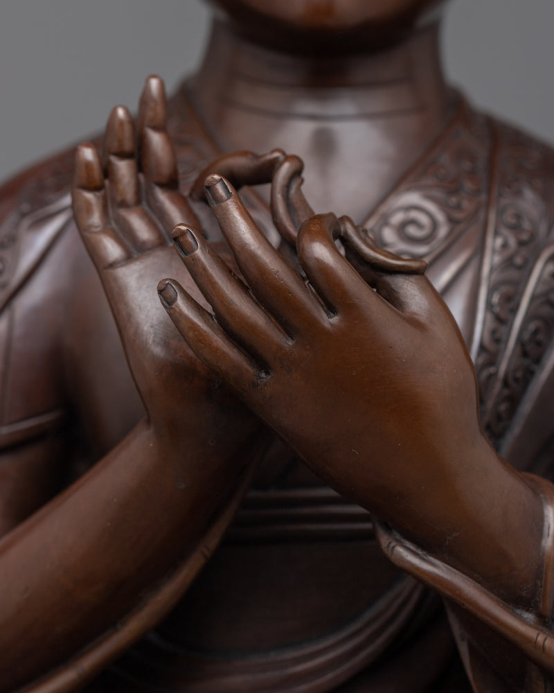 Tsongkhapa Statue with Two Disciple | A Perfect Spiritual Addition to Your Space