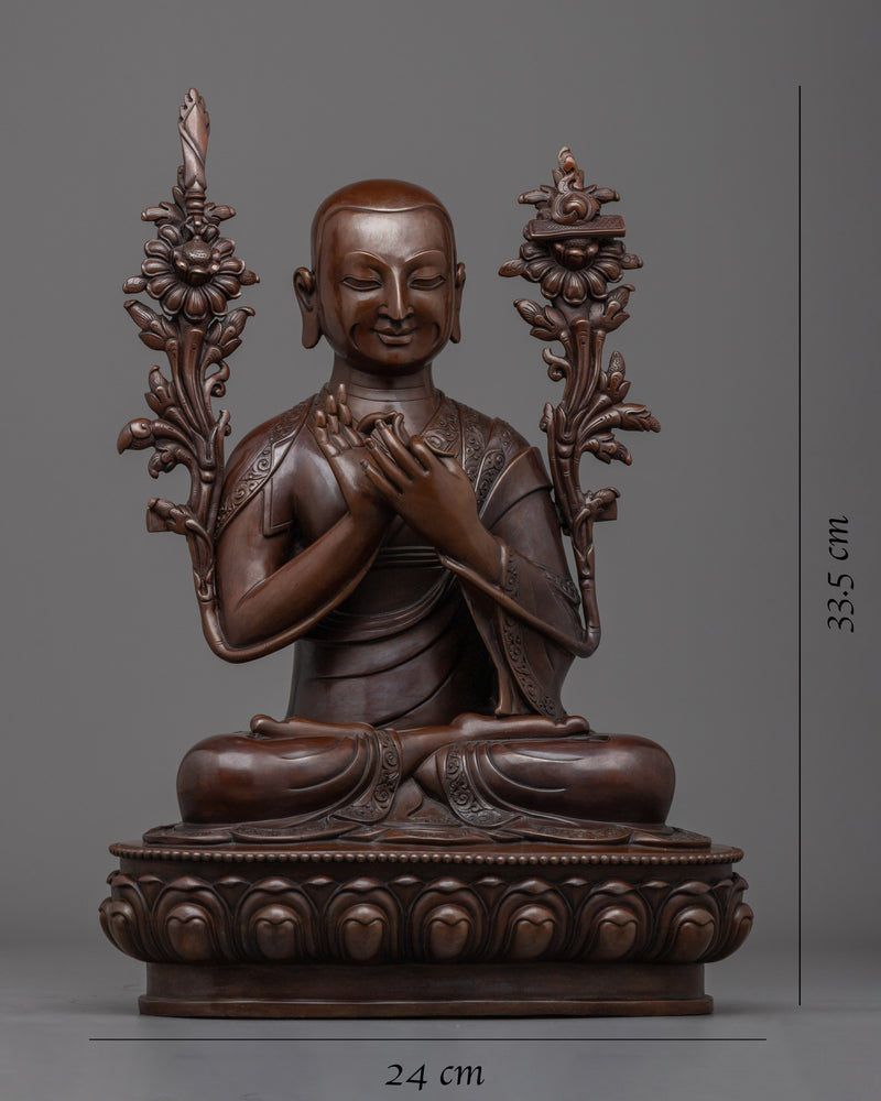 Tsongkhapa Statue with Two Disciple | A Perfect Spiritual Addition to Your Space