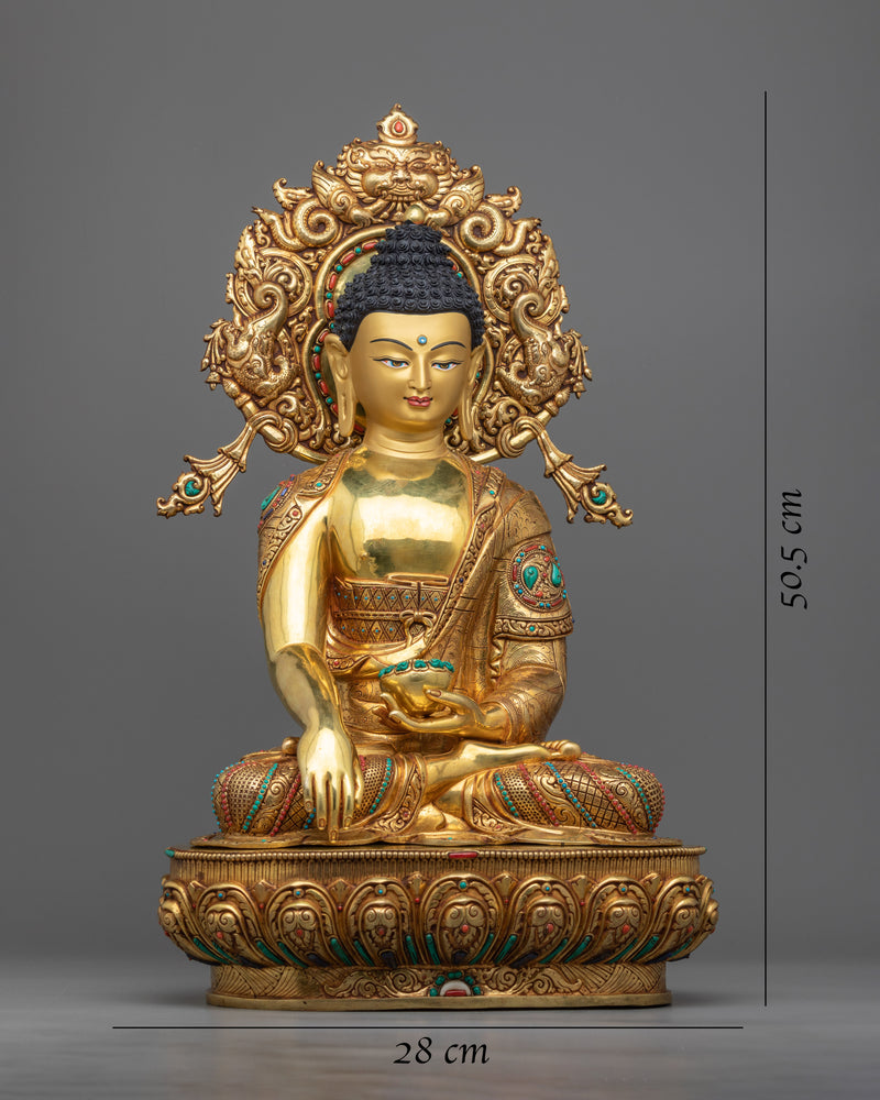 Gautama Buddha Siddhartha | 24k Gold Gilded Statue