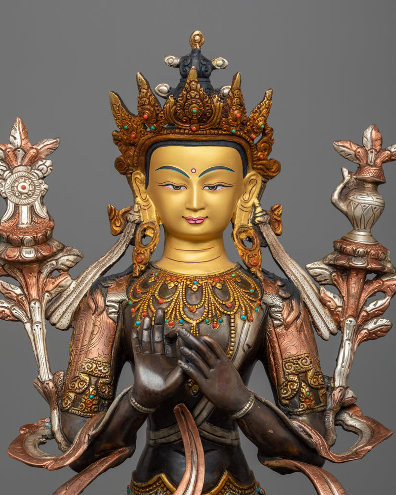 Vajrayana Tibetan Buddhism | Future Buddha, Maitreya, in Glorious Craftsmanship