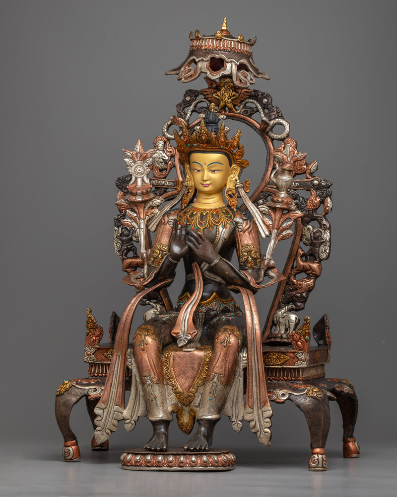 Vajrayana Tibetan Buddhism | Future Buddha, Maitreya, in Glorious Craftsmanship