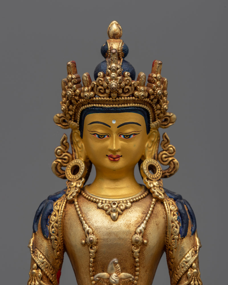 Our "Vajrayana Buddha" Amitayus Machine Made Statue | Elevate Your Spiritual Space