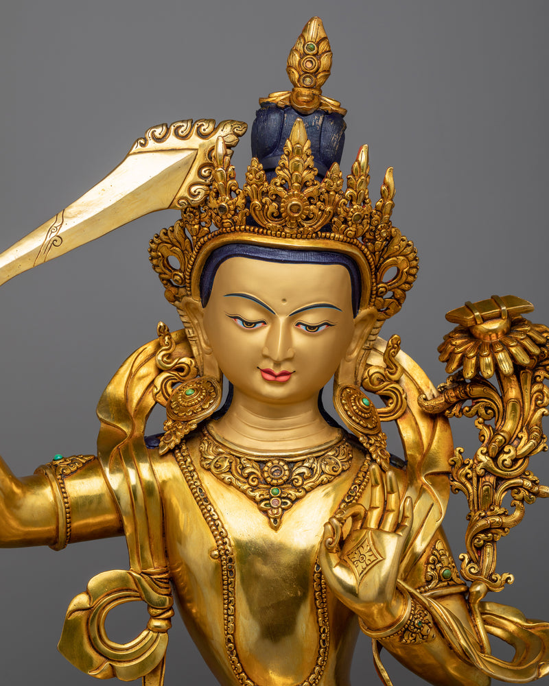 Vajrayana Buddhism Wisdom Deity "Manjushri" | The Beacon of Wisdom