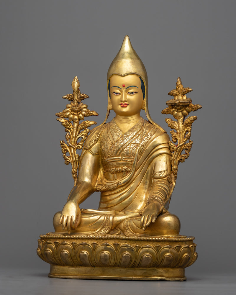 Exquisite Longchenpa Statue | Nepal's Craftsmanship and Buddhist Spirituality