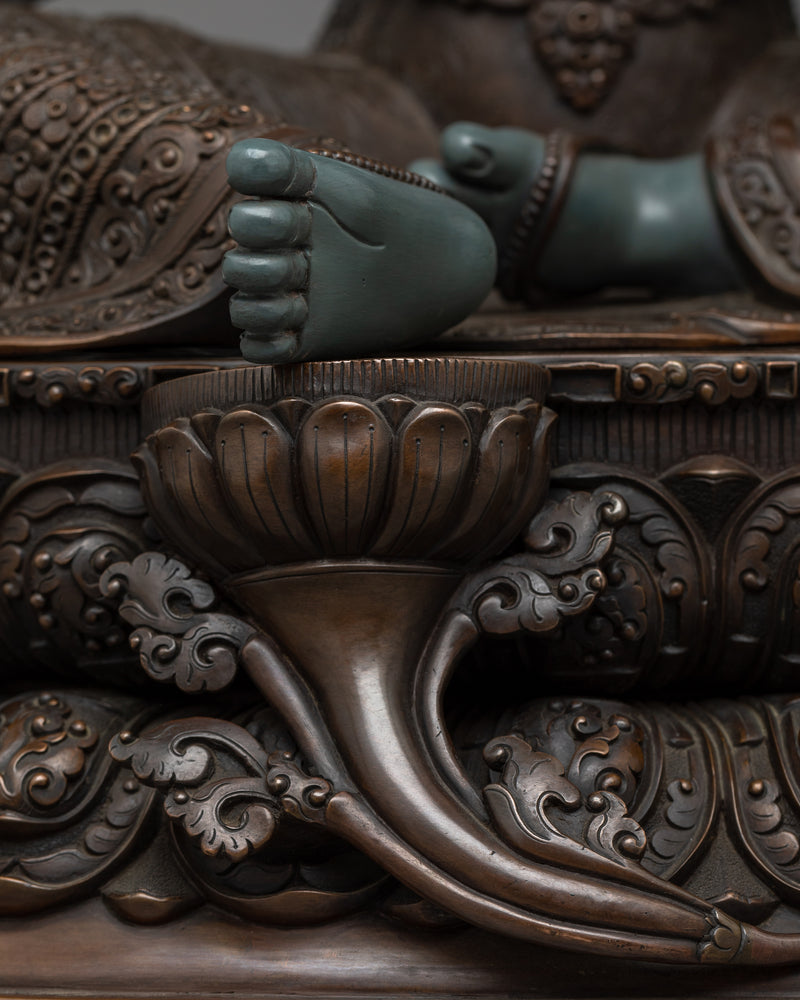 Magnificent Green Tara Statue Bronze | Exemplary Nepalese Artistry