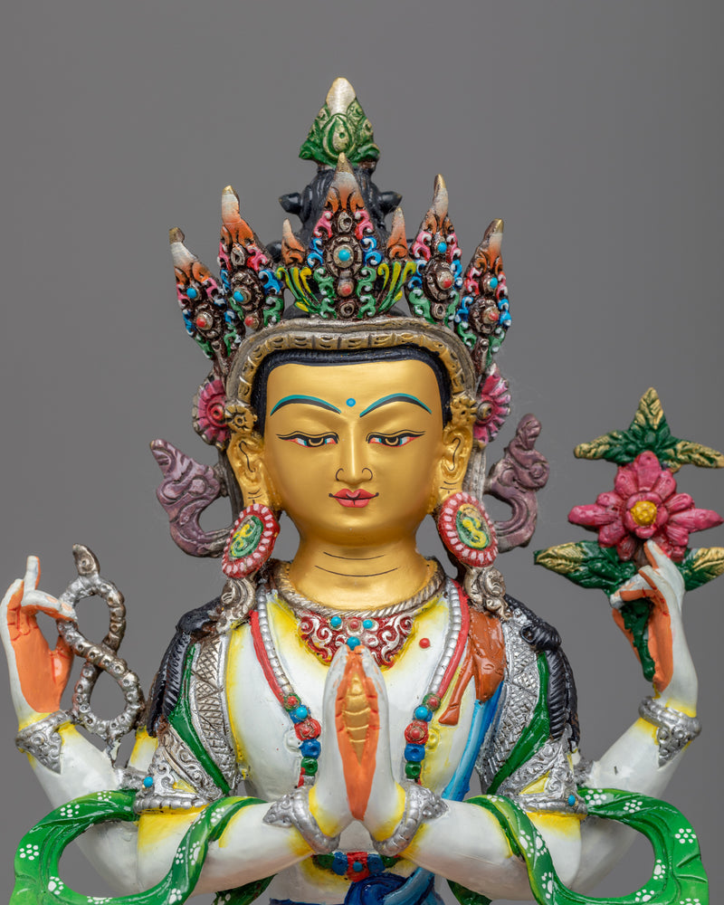 Buddha of Compassion Chenrezig | Invoke Compassion with Chenrezig Statue