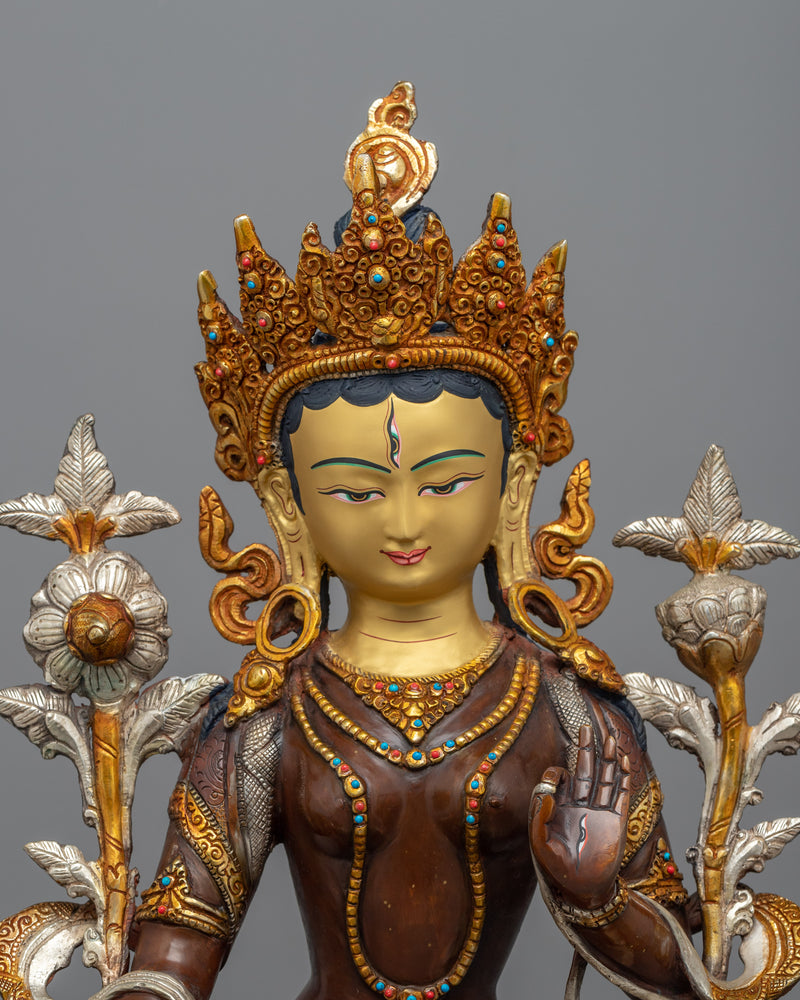 White Tara Goddess of Compassion | Enlighten Your Space with Our Sculpture