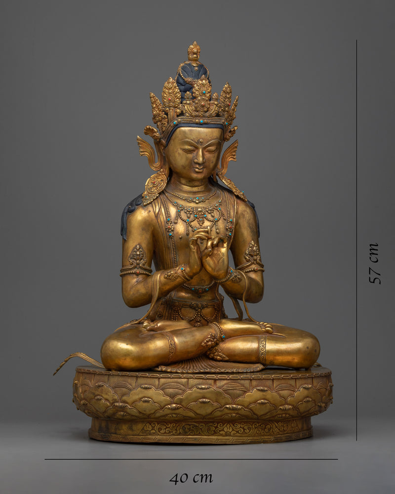 Dhyani Buddha Vairocana Statue | Explore Cosmic Unity with Our Dhyani Buddha Art