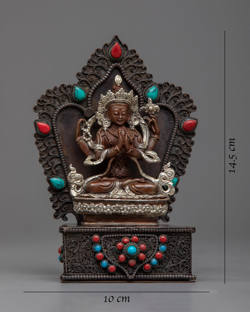 The Chenrezig Practice Mini Statue | Experience Divine Compassion