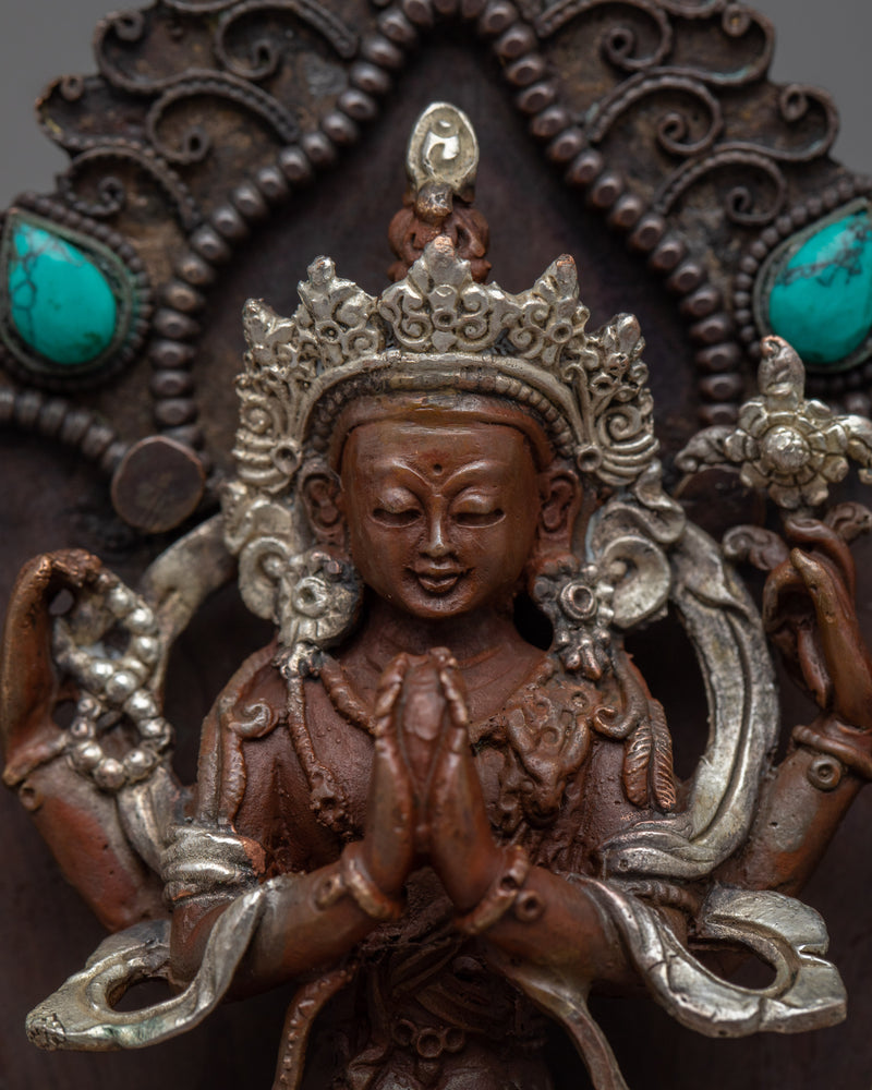 The Chenrezig Practice Mini Statue | Experience Divine Compassion