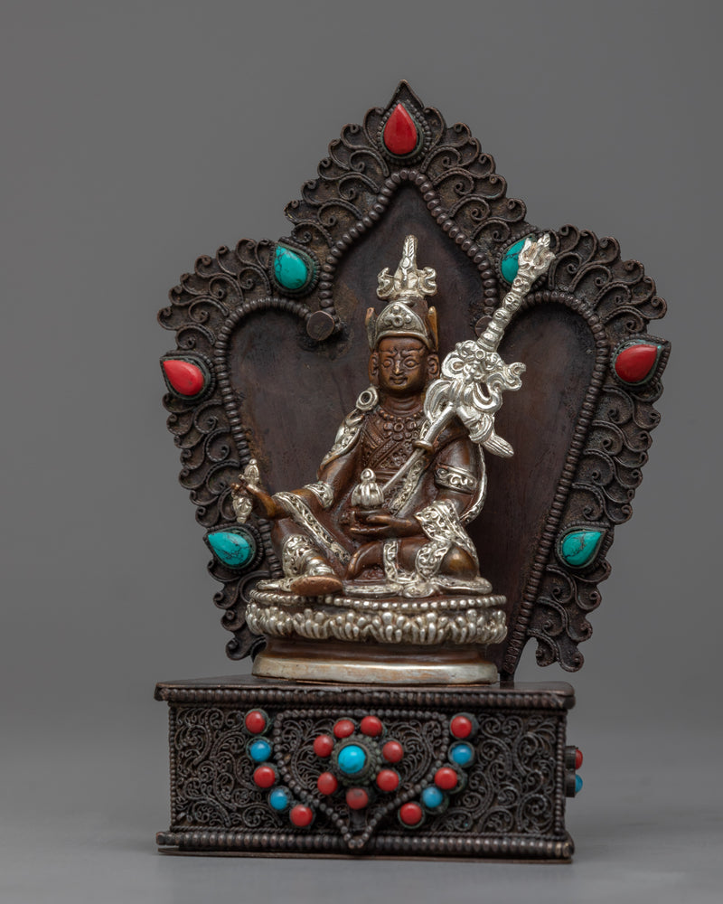 Guru Rinpoche Buddha Mini Statue | Machine Made Buddhist Sculpture