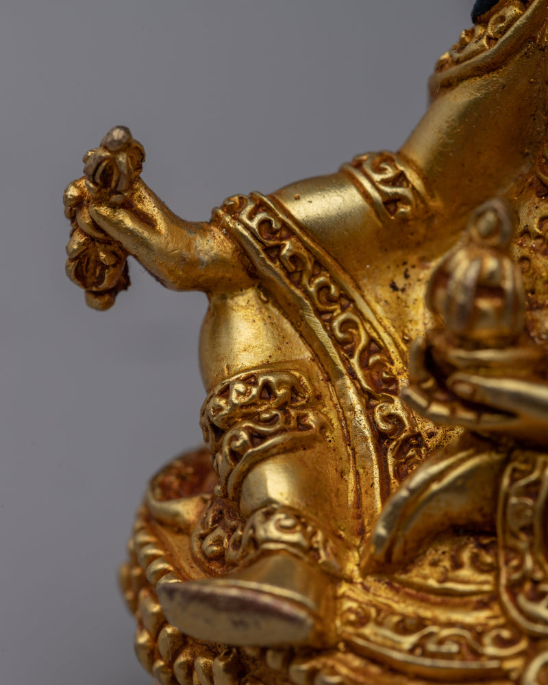 Embrace Wisdom with Our Small Padmasambhava Copper Statue | Machine Molded Statues