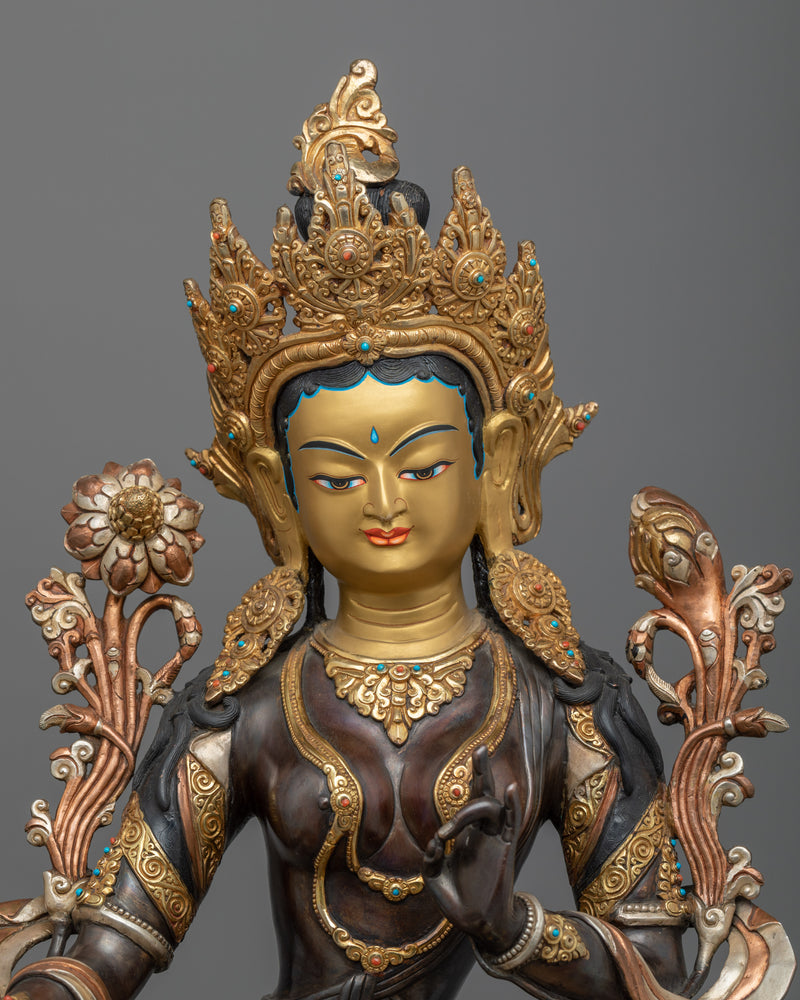 Green Tara Goddess Meaning with our Statue | The Goddess of Compassionate Action