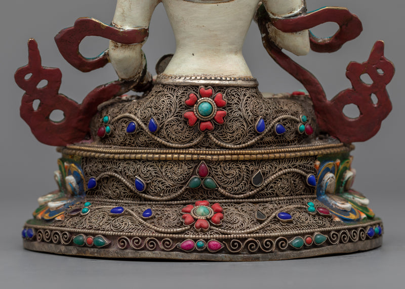 Premium Vajrasattva Vajrayana Art Statue | The Deity of Purity