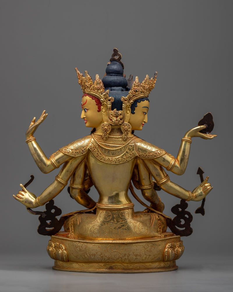 The Namgyalma Tibetan Goddess Statue | Three Faced Dakini of Buddhism