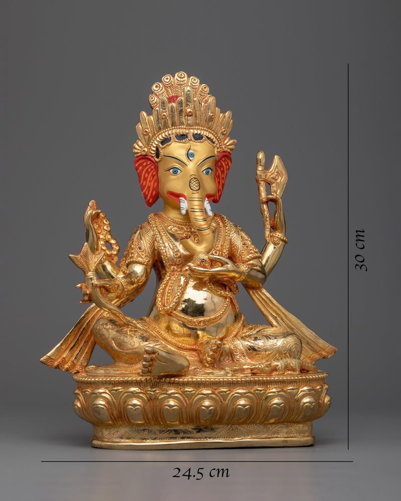 Invite Good Fortune with our Ganesha Tibetan Statue | Lord of Beginnings