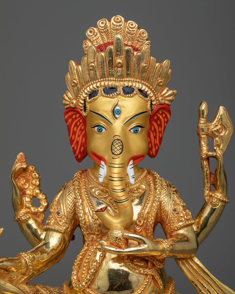 Invite Good Fortune with our Ganesha Tibetan Statue | Lord of Beginnings