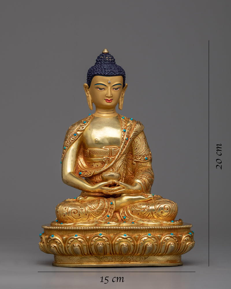 Discover Serenity with our Tiny Buddha Amitabha Statue | Handcrafted Buddha Sculpture