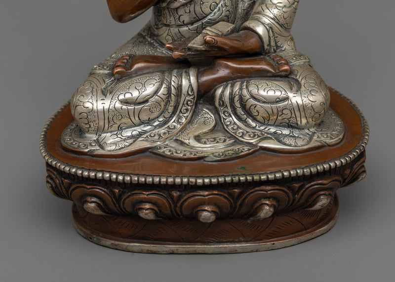 Revel in Wisdom with our Tsongkhapa Statue | Master & Disciple Statue Set