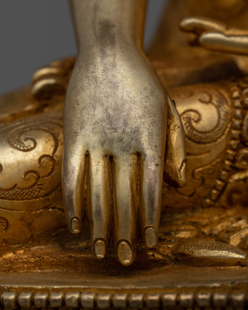 Shakyamuni Buddha Religion Statue | Embrace Serenity with our Golden Sculpture