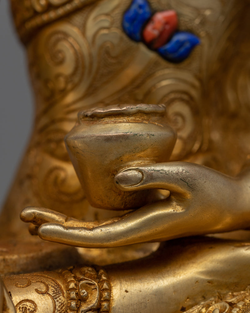 Shakyamuni Buddha Religion Statue | Embrace Serenity with our Golden Sculpture