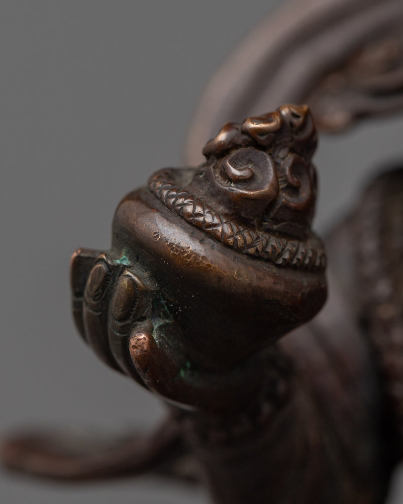 Oxidized Copper Panjarnata Mahakala Statue | Embrace Protection with Protection Deity